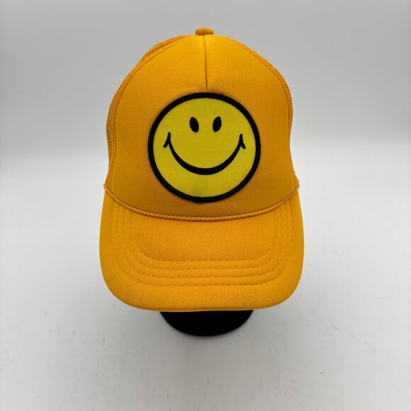Aviator Nation Smiley Vintage Trucker Hat Adjustable Snapback main image 8